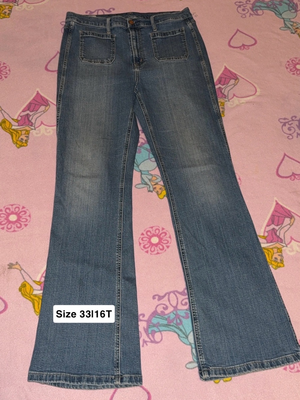 GAP Women's Flared Jeans in Blue Wash